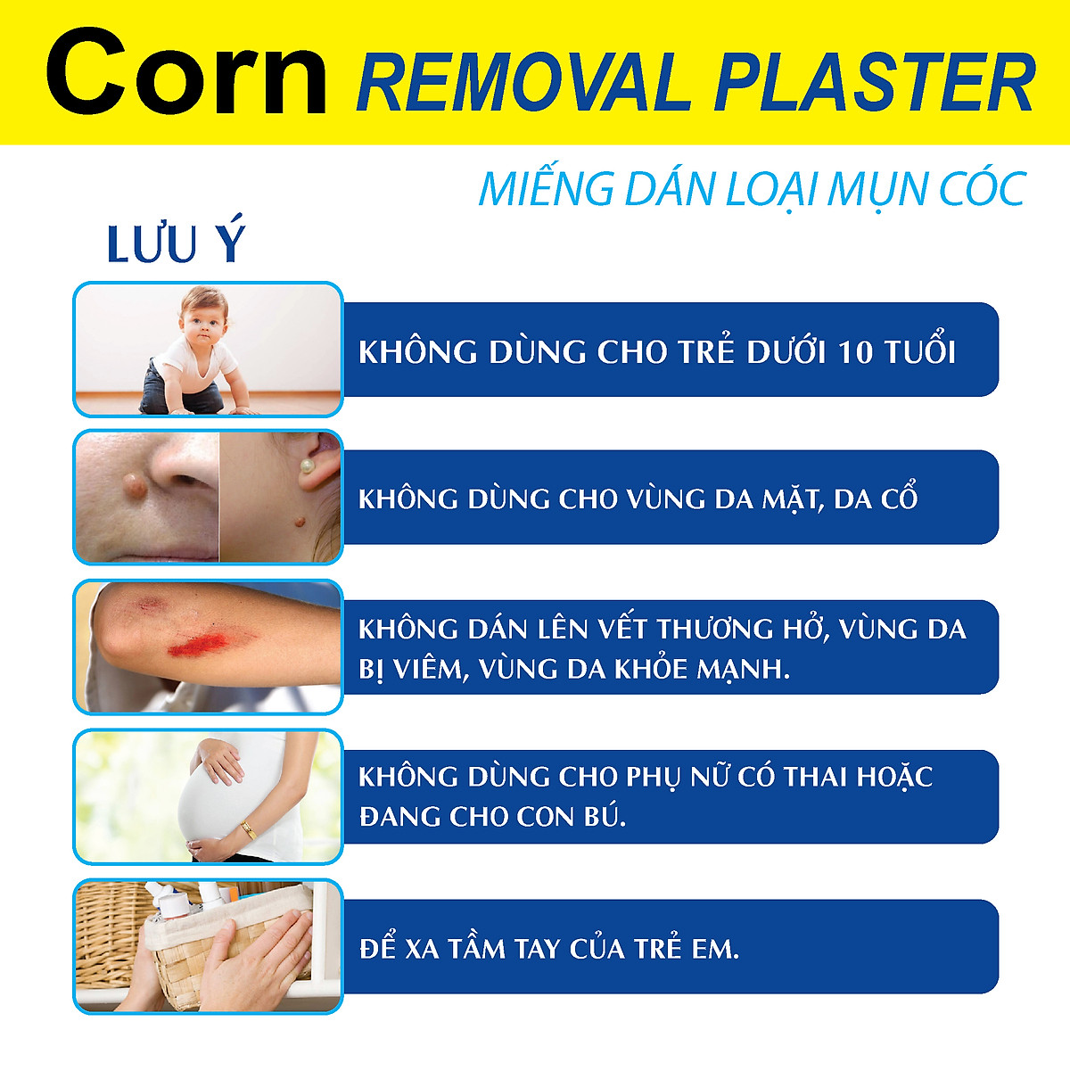 Combo 2 Hộp Miếng Dán Mụn Cóc Loại Bỏ Mụn Cóc Tại Nhà An Toàn Hiệu Quả - Hộp 6 miếng