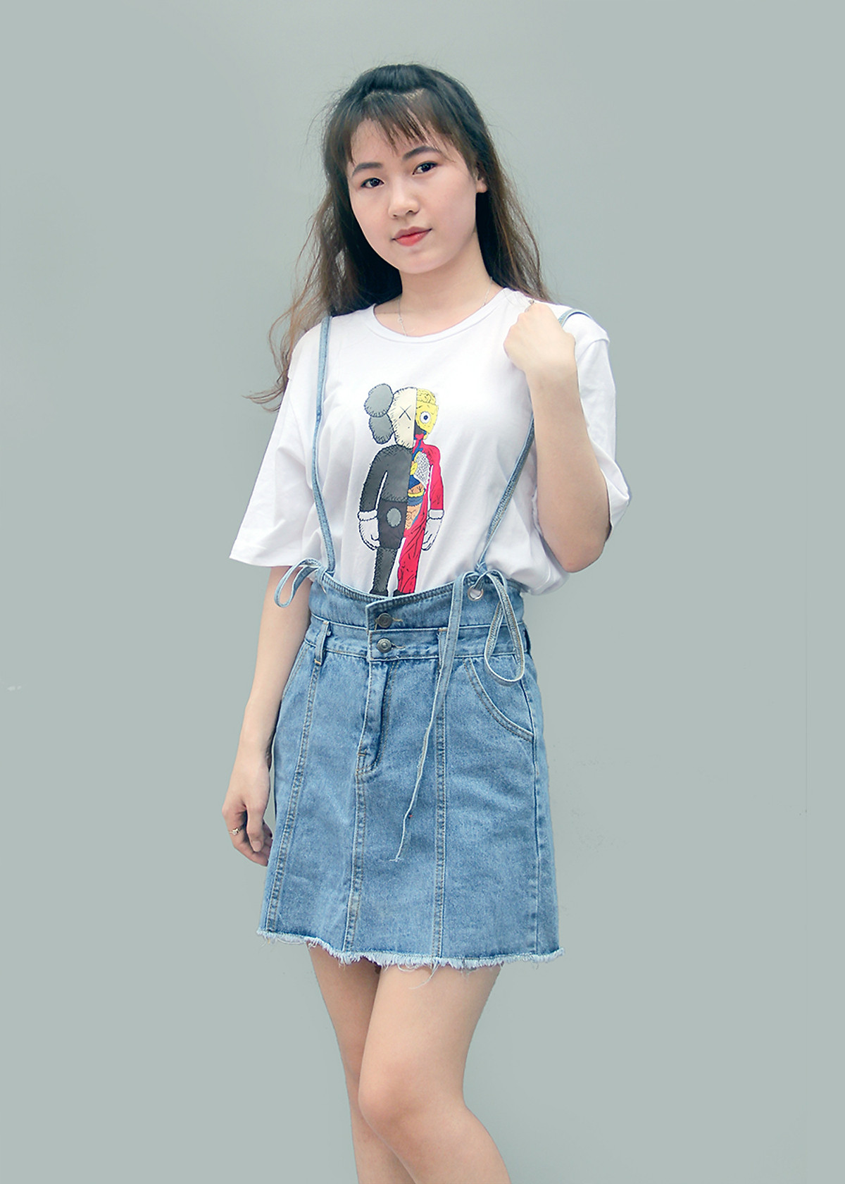 VÁY DẬP LY CỔ U CÓ DÂY