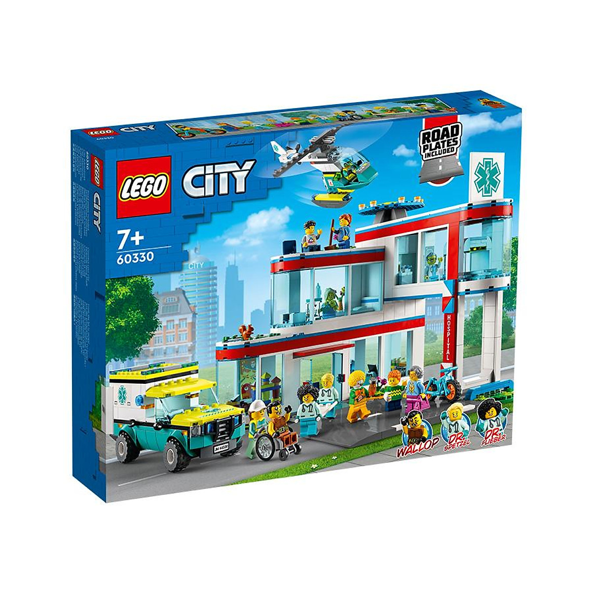 Đồ Chơi LEGO CITY Bệnh Viện Thành Phố 60330 - Lắp ghép, Xếp hình
