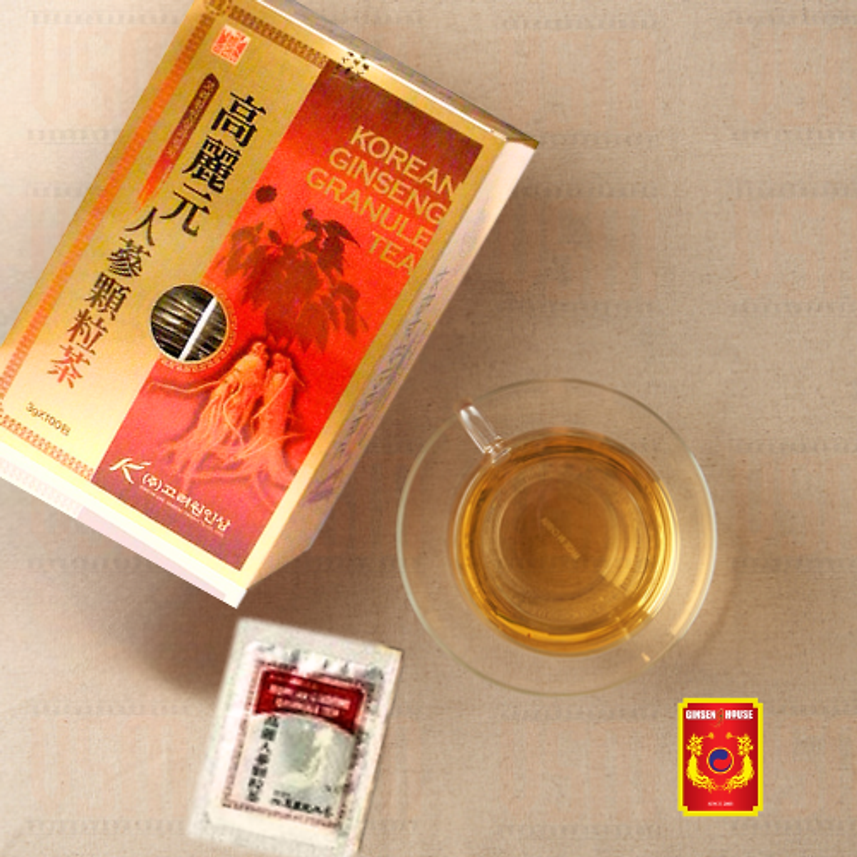 Trà Sâm Ginseng House Hàn Quốc Korean Ginseng Tea - Hộp 100