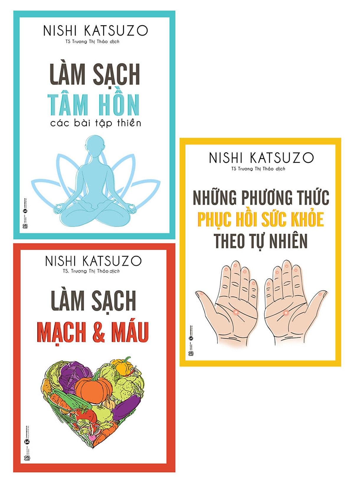 Combo 3 Quyển: Làm Sạch Tâm Hồn + Làm Sạch Mạch Và Máu + Những Phương Thức Phục Hồi Sức Khỏe Theo Tự Nhiên