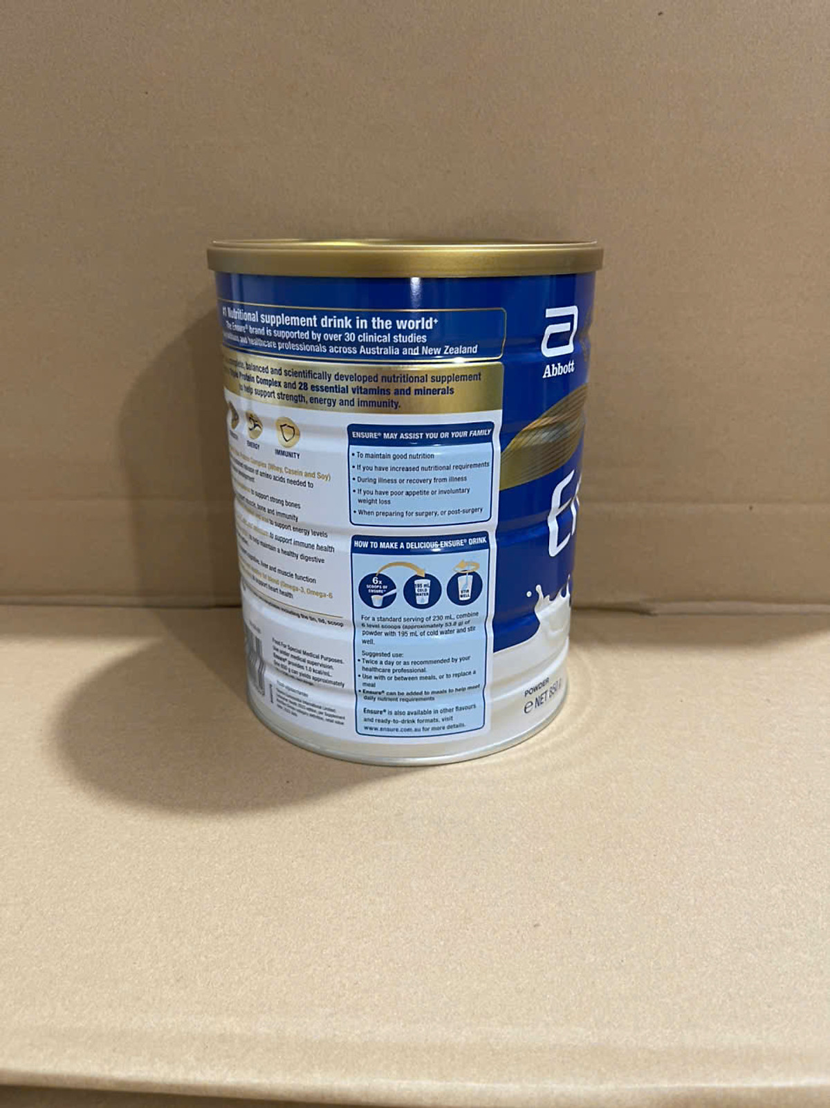Sữa Ensure Úc, cung cấp dinh dưỡng, giúp hồi phục sức khỏe cho người suy dinh dưỡng, ốm yếu, người già