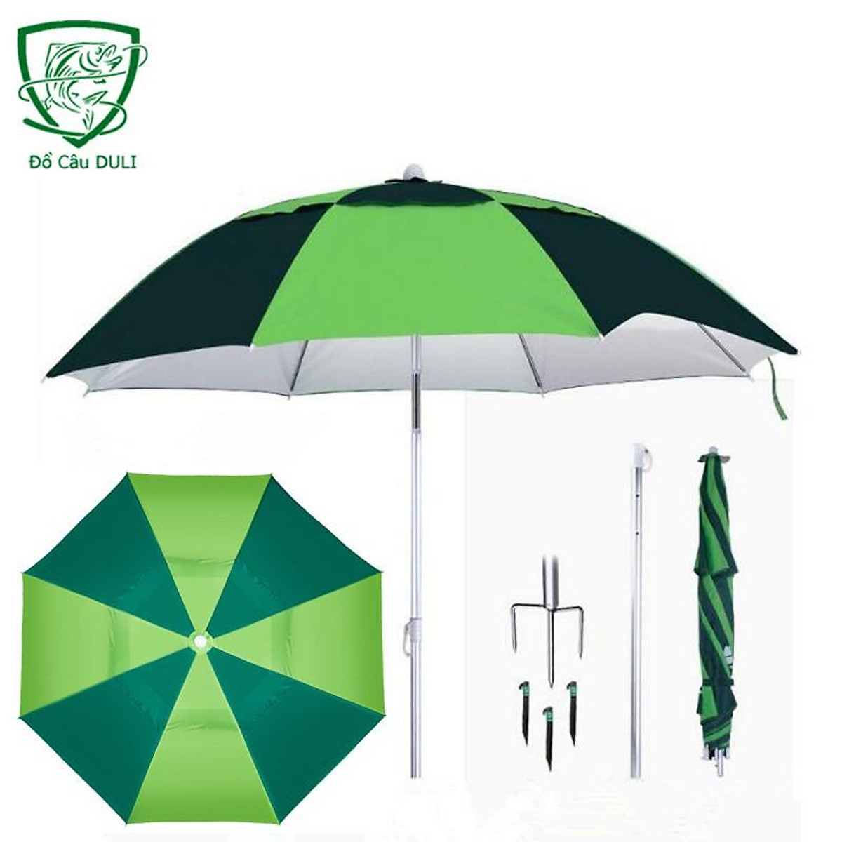 Mua SALE LỚN Ô Câu Cá Ô Dù Che Nắng Mưa Hình Xanh Dọc Dưa KK-11 ...