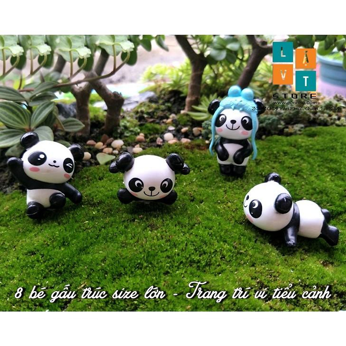 Mô Hình Panda Gấu Trúc Micro Dễ Thương, Cute, Dùng Để Trang Trí Vi ...