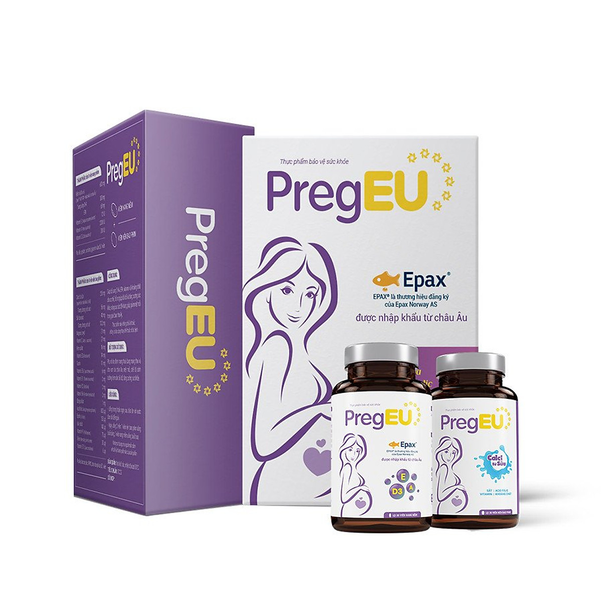 Viên bổ tổng hợp PregEU - hỗ trợ cho phụ nữ dự định hoặc đang mang thai và cho con bú