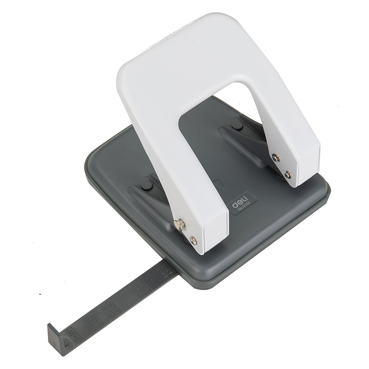 Máy Đục Lỗ 35 Tờ Deli, Xanh Dương, Ghi Xám - 1 Cái E0104