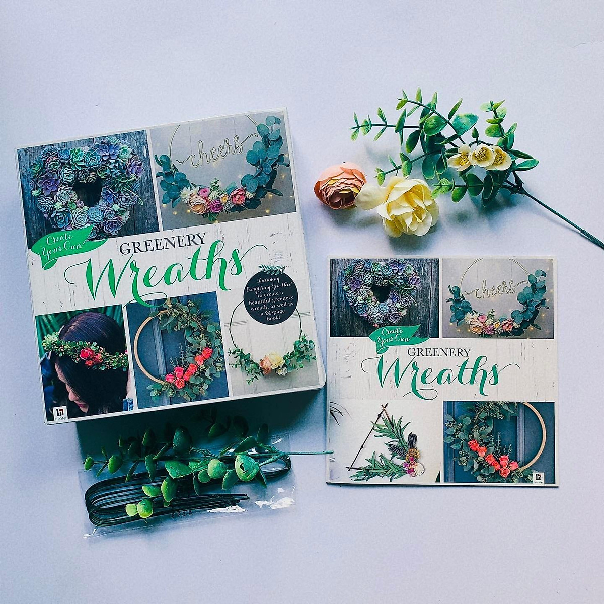 Create Your Own Greenery Wreath Kit Box Set Activity