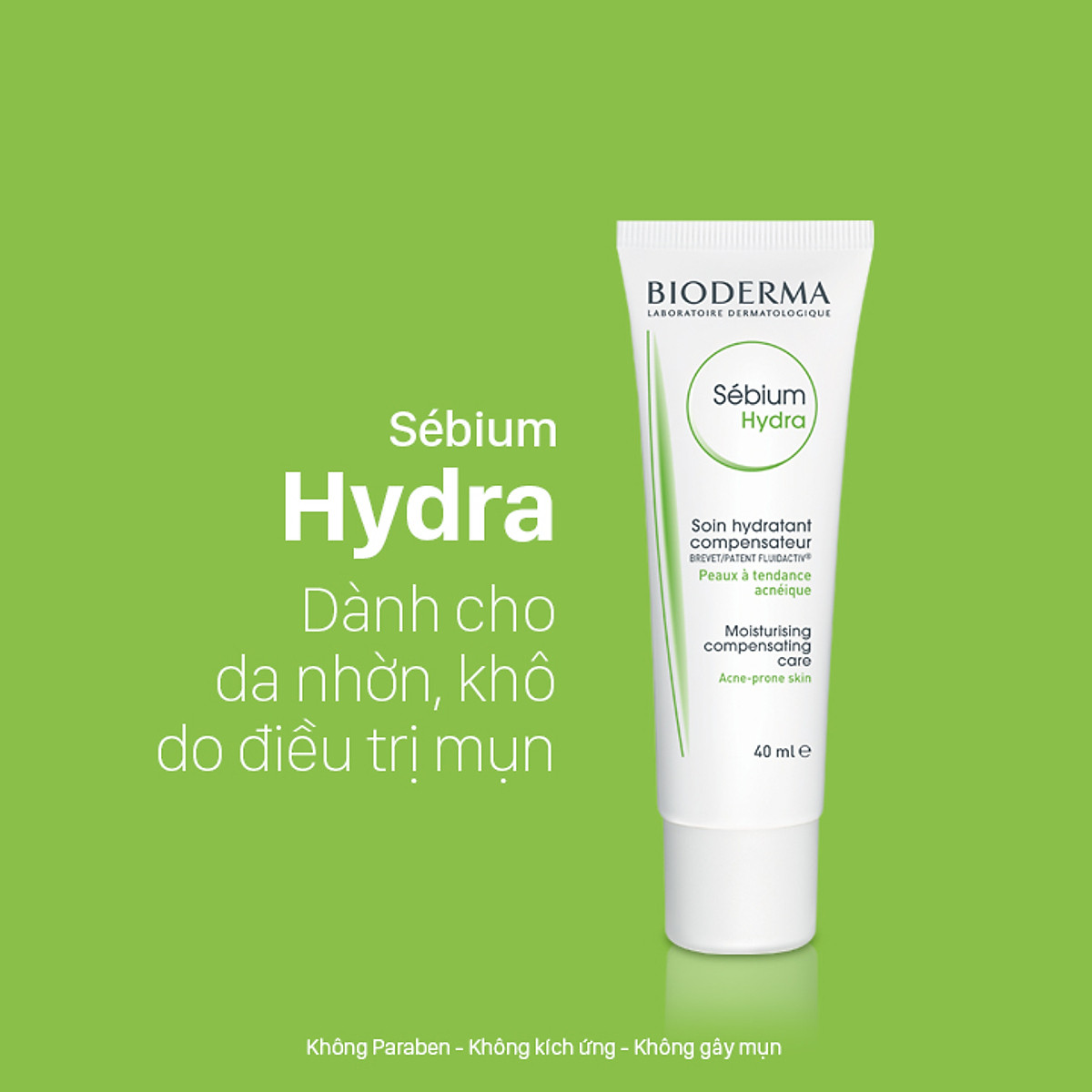 Kem dưỡng cấp ẩm dành cho da dầu, da khô do điều trị mụn BIODERMA Sébium Hydra 40ml | Tiki.vn