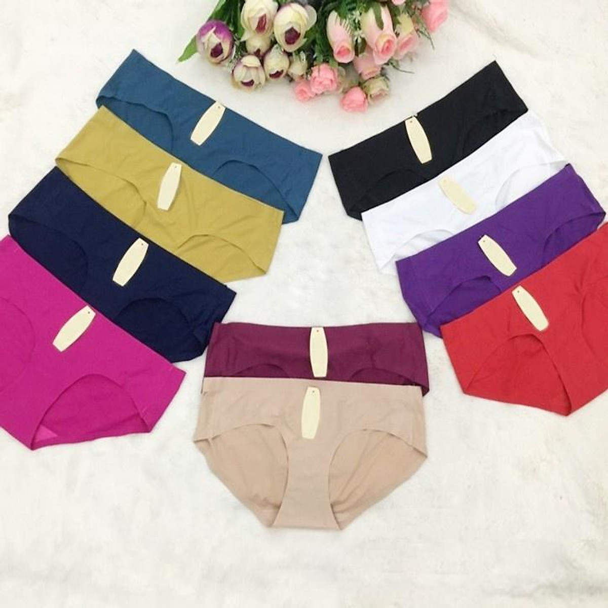 ❈✣♚Combo 10 quần lót nữ su đúc cao cấp không đường may, chất mát lạnh, mềm mịn, thoáng