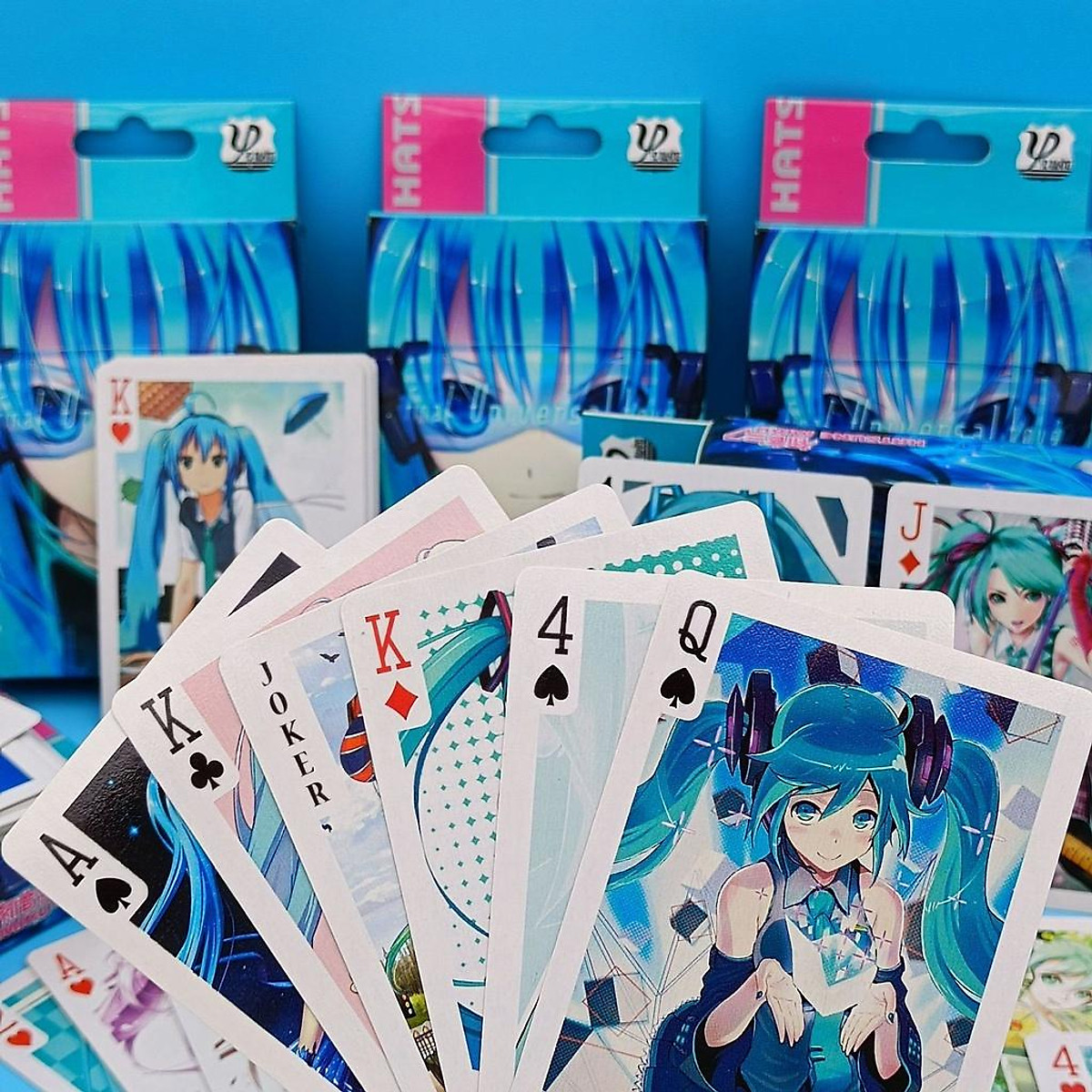 Bài tây anime Hatsune Miku, tú lơ khơ, manga - 54 lá - Mô hình ...