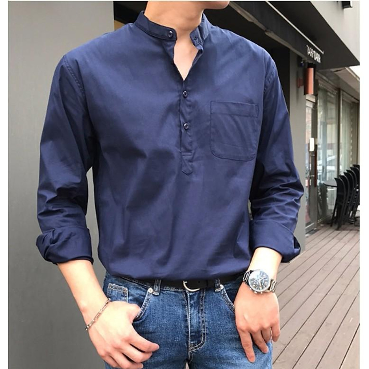 Chia sẻ 52 về áo sơ mi cổ trụ nam mới nhất cdgdbentreeduvn #15 Chia sẻ 52 về áo sơ mi cổ trụ nam mới nhất cdgdbentreeduvn