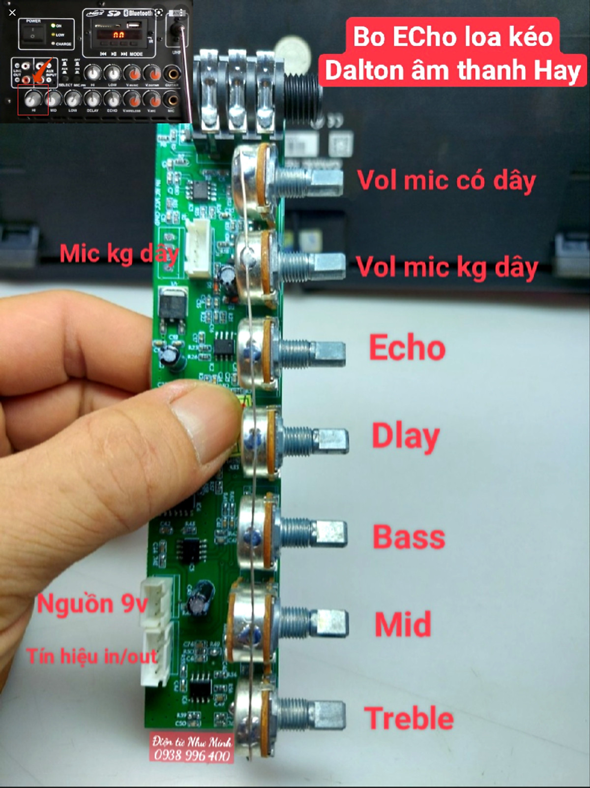 Mua sắm Mạch Micro và Linh kiện cho Loa Kéo Dalton