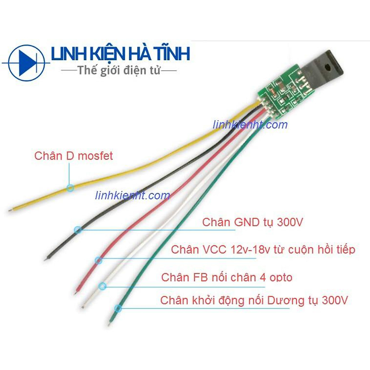 Mạch độ nguồn xung 5 dây DM0465 / DM0565R - Linh Kiện và Các Phần Cứng Khác