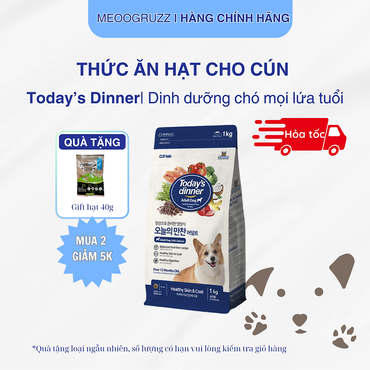 Today's dinner - Thức ăn hạt cho chó trưởng thành cân bằng dinh dưỡng (Adult dog)