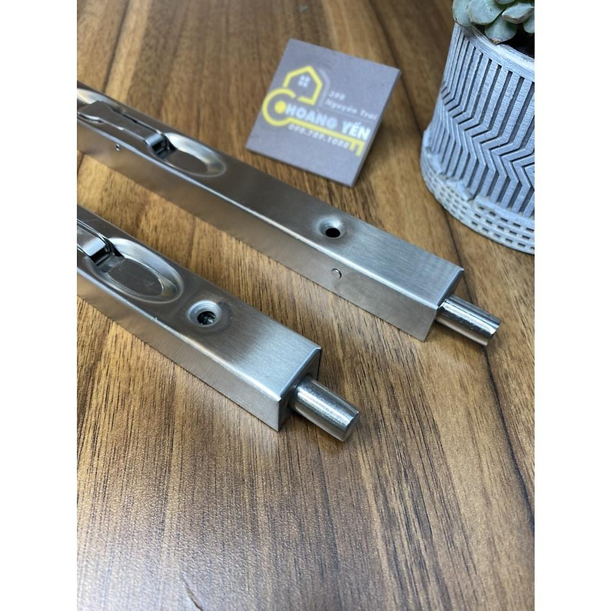 Chốt âm cửa inox mờ dài 15cm,20cm,25cm, 30cm, Chốt cổng inox âm