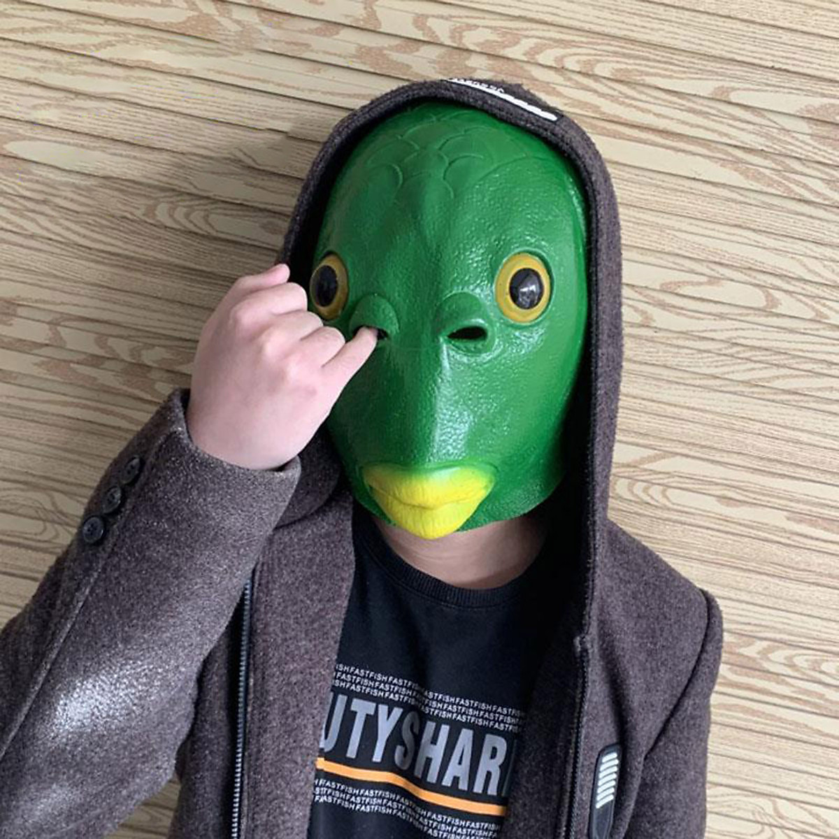 Mua Green Fish Head Mask Funny Creepy Fish Head Party Mask Adult Animal Cosplay Prop Latex Mask Halloween Costume Festival Mua Green Fish Head Mask Funny Creepy Fish Head Party Mask Adult Animal Cosplay Prop Latex Mask Halloween Costume Festival