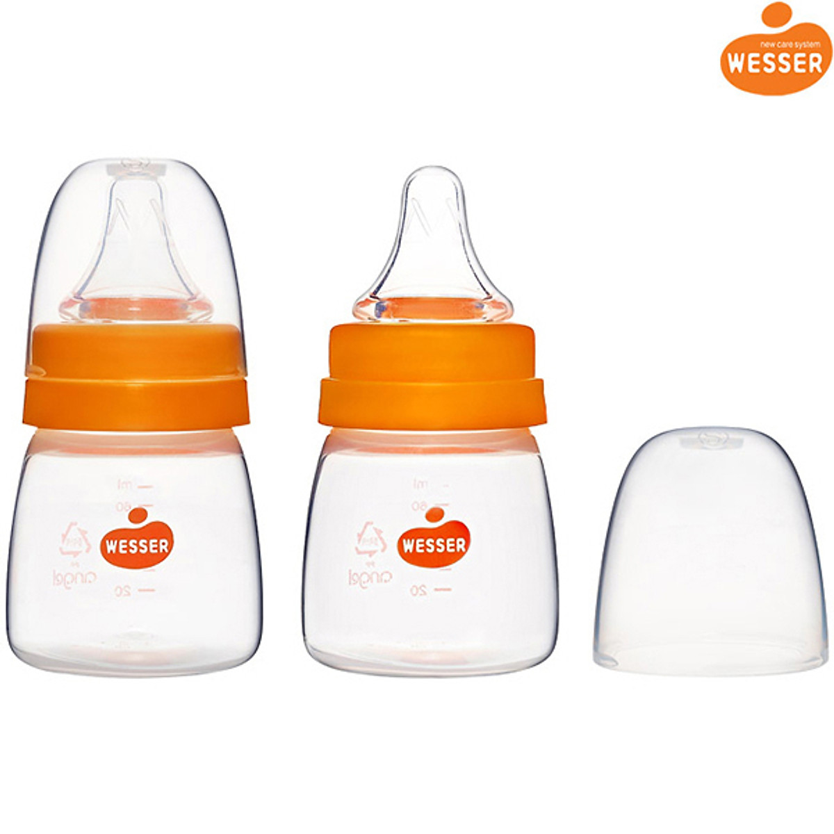Combo 2 Bình Sữa PP Wesser - (Giao màu ngẫu nhiên)