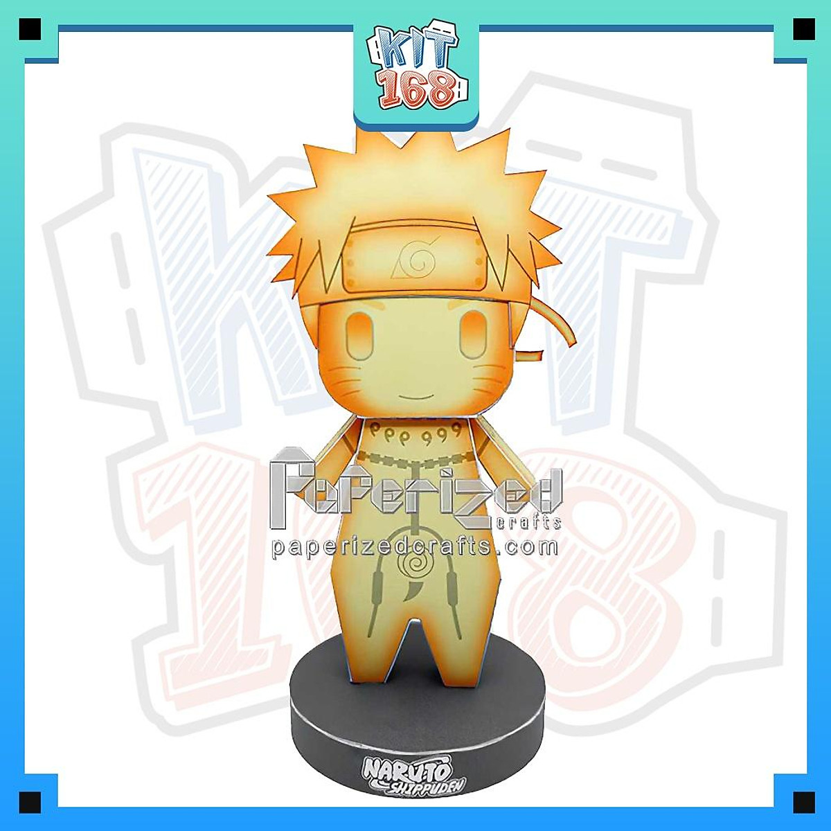 Mua Mô hình giấy Anime Game Chibi Naruto ver 8 (Dạng Chakra Cửu Vĩ) - In mực thường - Giấy ford A4 125gsm tại Kit168 Mua Mô hình giấy Anime Game Chibi Naruto ver 8 (Dạng Chakra Cửu Vĩ) - In mực thường - Giấy ford A4 125gsm tại Kit168