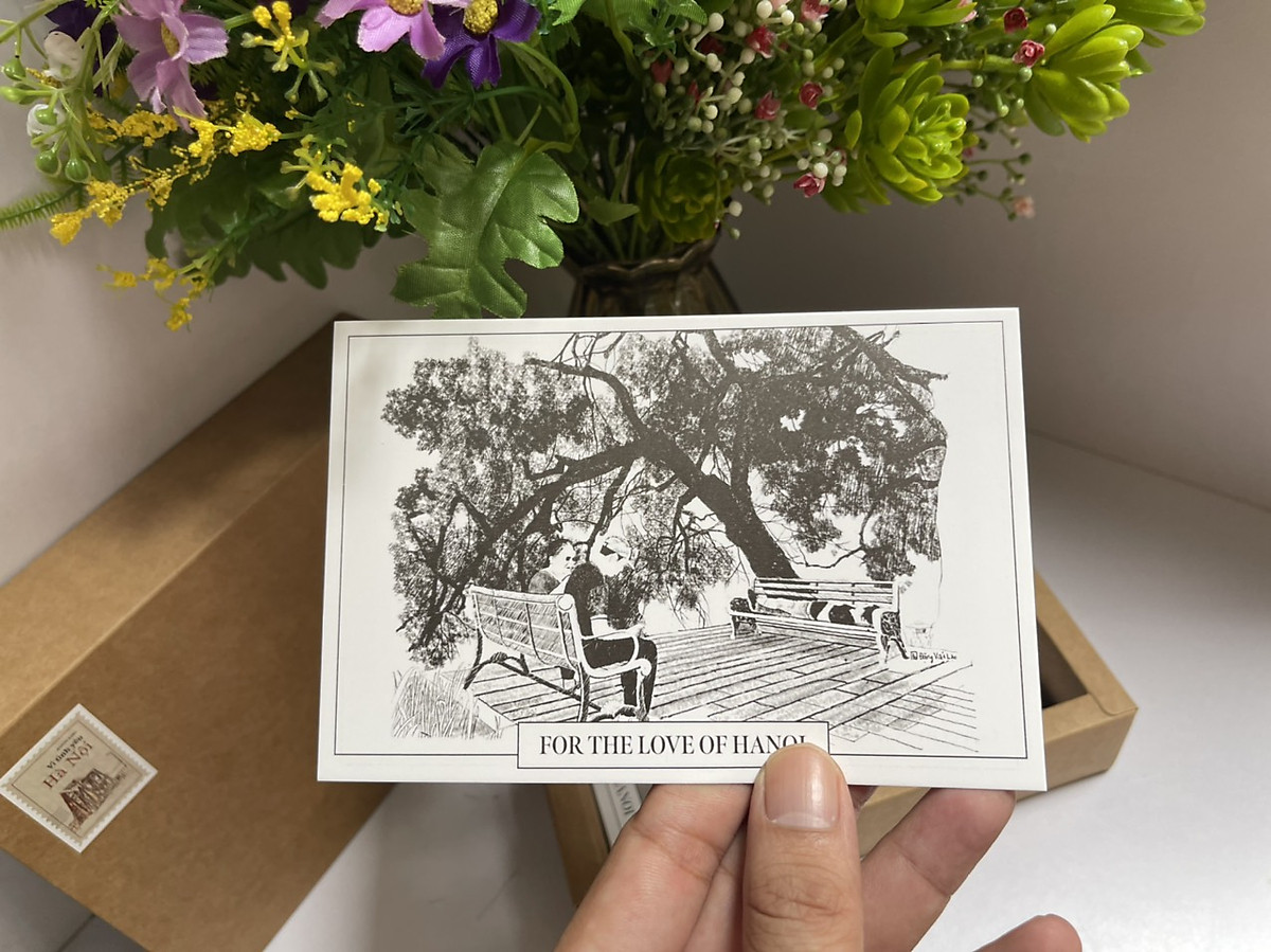 27 tấm postcard Vì Tình Yêu Hà Nội - Martín Rama - hoạ sĩ Đặng Viết Lộc - Tri Thức Trẻ Books
