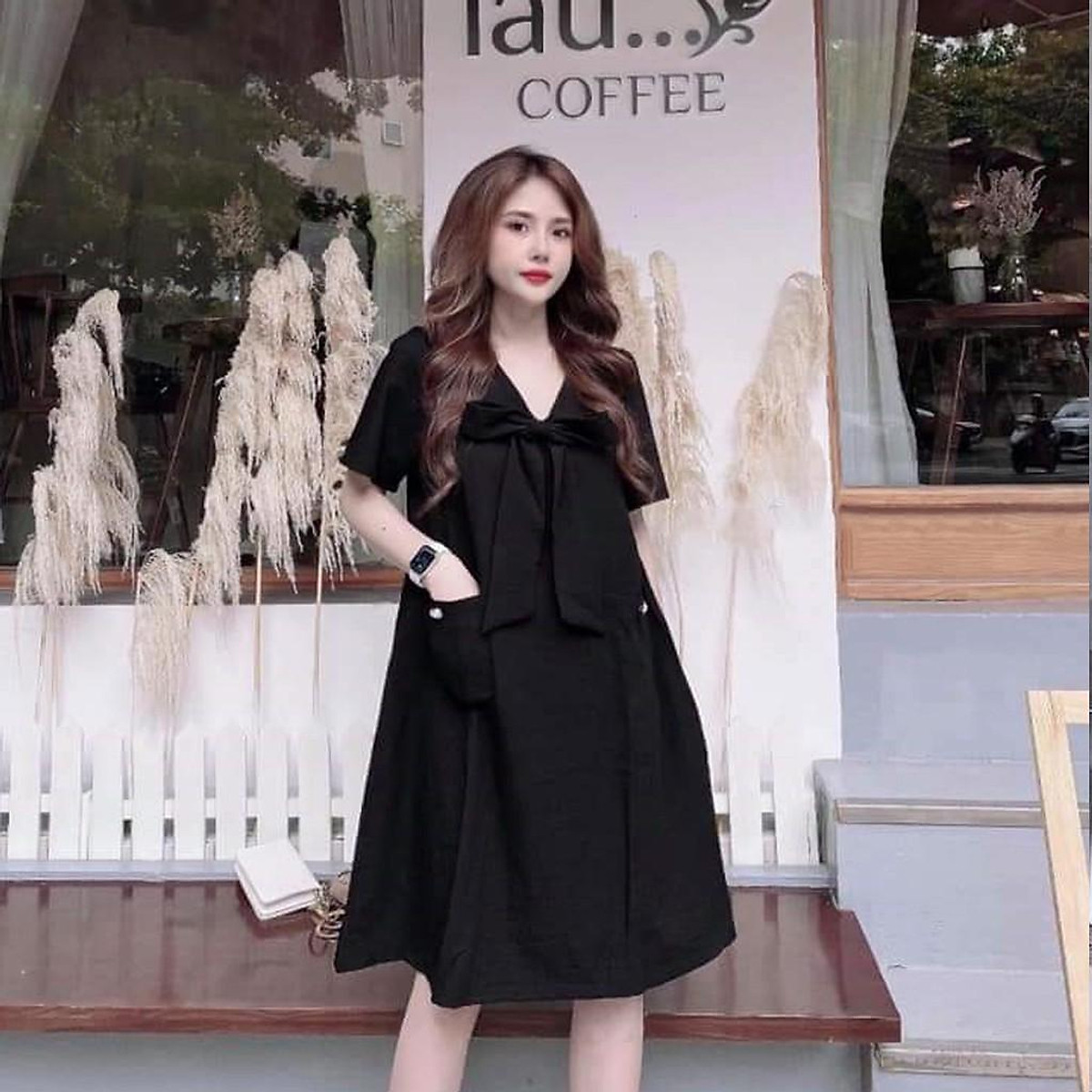 Mua Đầm bầu thời trang thiết kế công sở dáng dài phong cách Hàn ...
