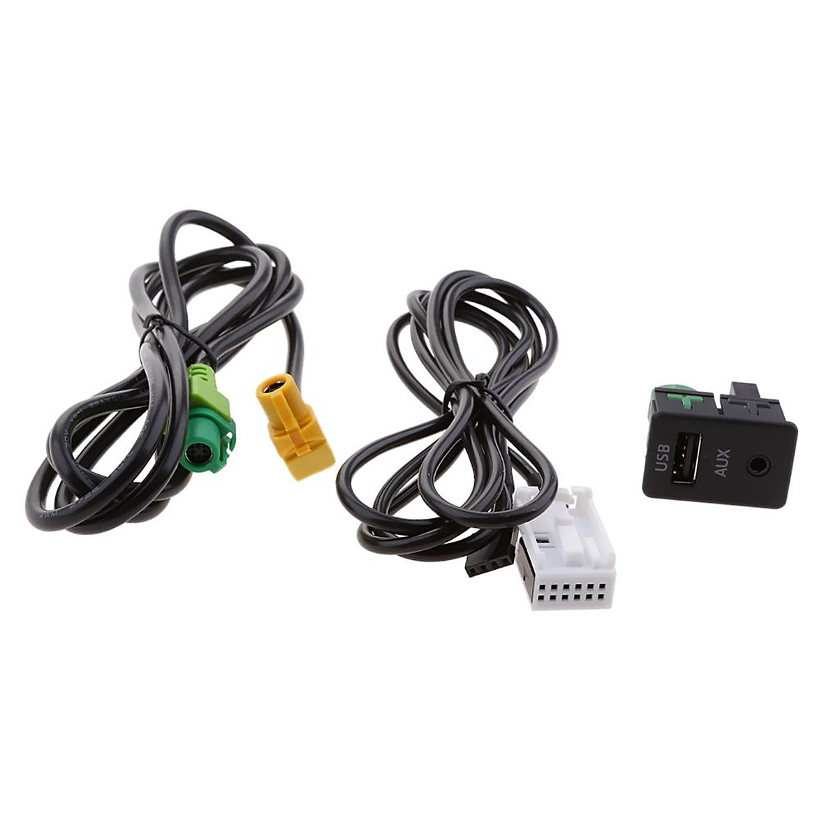 Car USB AUX Audio Input Cable Adapter Plug Kit For VW Passat B6 B7 CC Touran