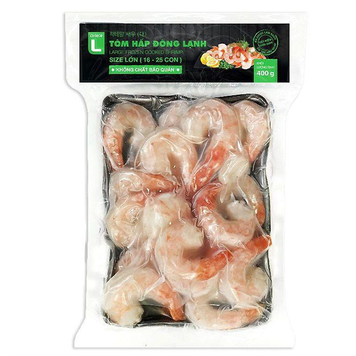 Tôm hấp 16-25-Choice L - 400g - 118355 - [8938502118355] - Cá khô ...