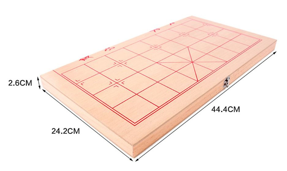 Bộ Cờ Tướng Gỗ + Bàn Cờ Tướng 40*35cm, Cờ Tướng Gỗ Có Bàn Là Hộp Đựng Chính Hãng
