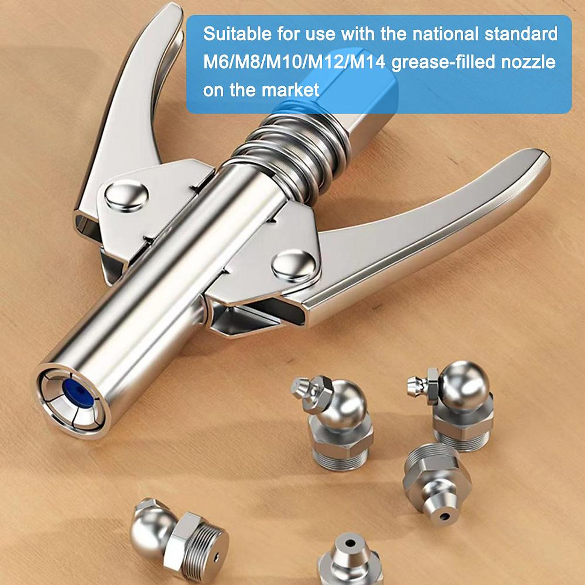 Stainless Steel Greased Bolt Highpressure Grease Nozzle Extended