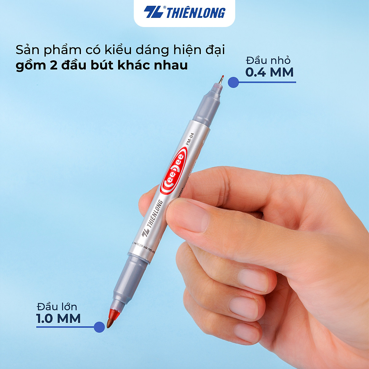 Combo 10 cây Bút lông dầu Thiên Long PM-04