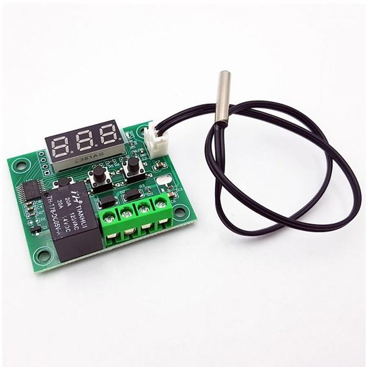 Mạch Cảm Biến Kiểm Soát Nhiệt Độ Ấp Trứng W1209 Relay 12VDC XHW1209