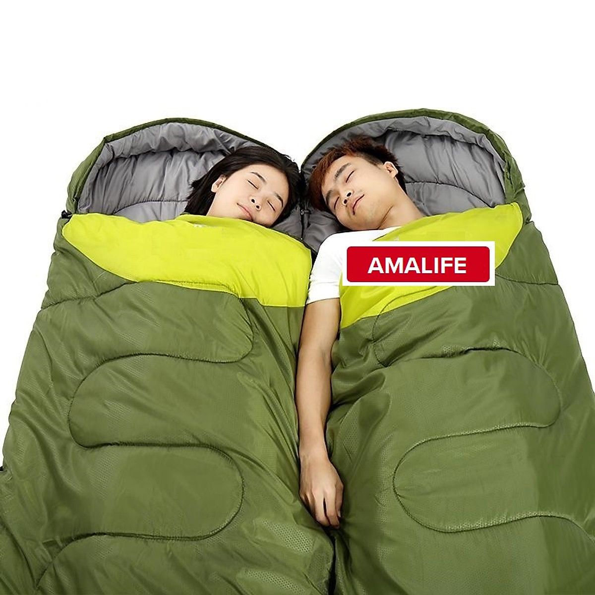 (FREE SHIP) Túi ngủ văn phòng du lịch cao cấp có trùm đầu - Chính hãng Amalife