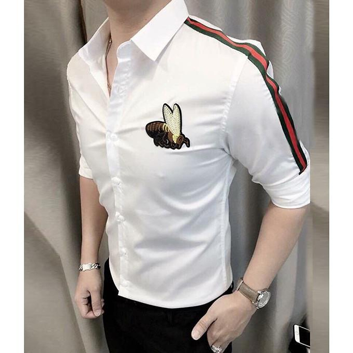 Đồng phục công sở  Áo sơ mi nữ màu xanh viền xanh đen tay dài 35 ĐPTB  Công ty May Đồng Phục Đẹp Chất Lượng Uy Tín