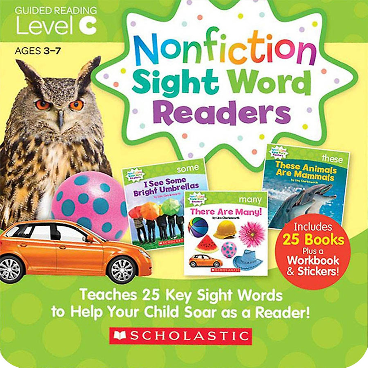 [Hàng thanh lý miễn đổi trả] Nonfiction Sight Word Readers - Parent Pack: Guided Reading Level C (Teaches 25 Key Sight Words to Help Your Child Soar as a Reader)