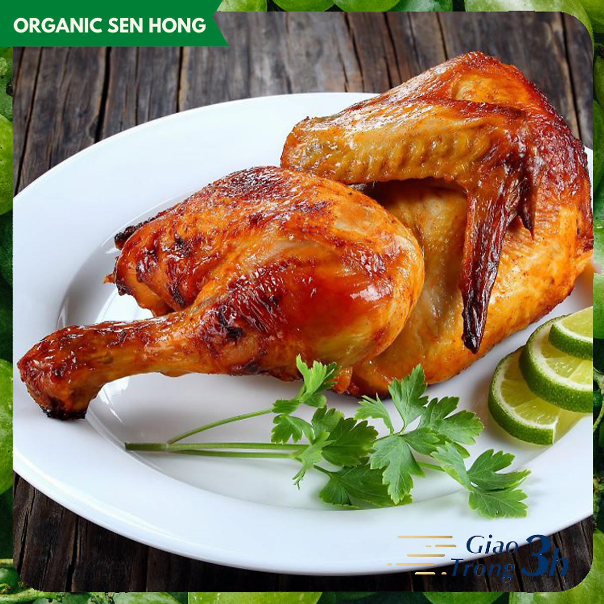 Chỉ Giao HCM] - Gà Gò Công 1/2 con 800gr - Thịt gà, vịt, chim