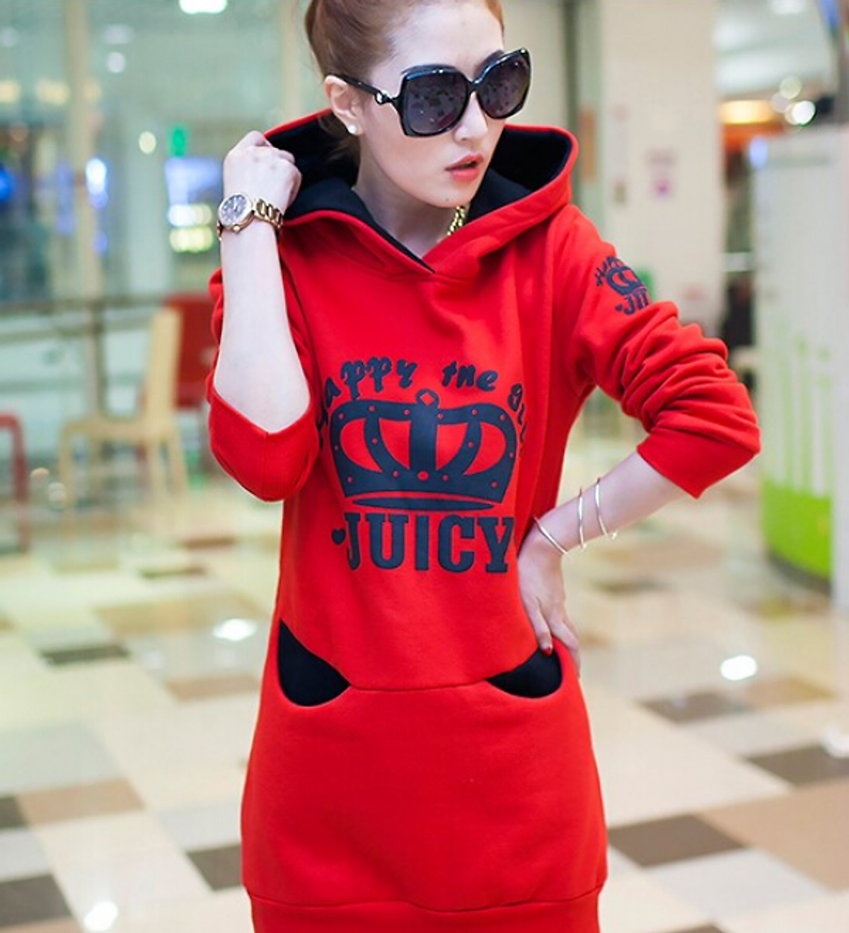 Áo Khoác Nữ Họa Tiết Juicy Thu Đông Dễ Thương AK007 MayHomes