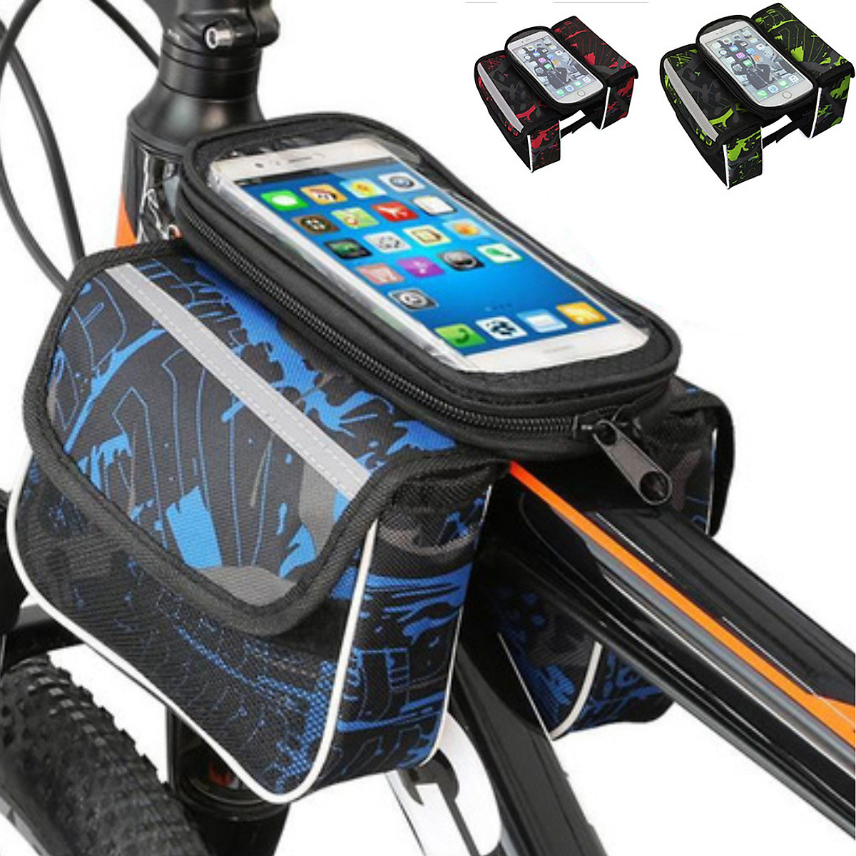 Túi xe đạp cao cấp,túi treo sườn xe đạp chống nước bọc cảm ứng phù hợp với mọi dòng xe - Thương Hiệu KIOTOOL
