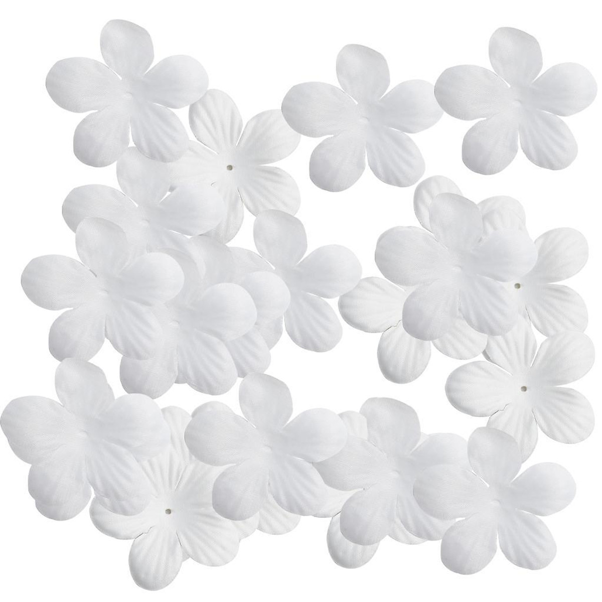 2X 200 Pieces Artificial Silk Flower Petals for Wedding DIY Hair Bow 4cm  White