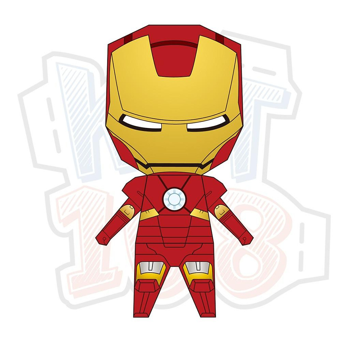 Mua Mô hình giấy Marvel Avengers Robot Chibi Iron Man | Tiki