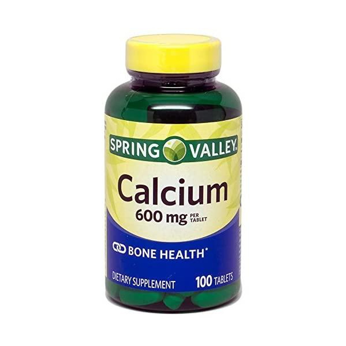 Spring Valley Calcium 600 mg (Pack of 2) 200 Total Coated Tablets