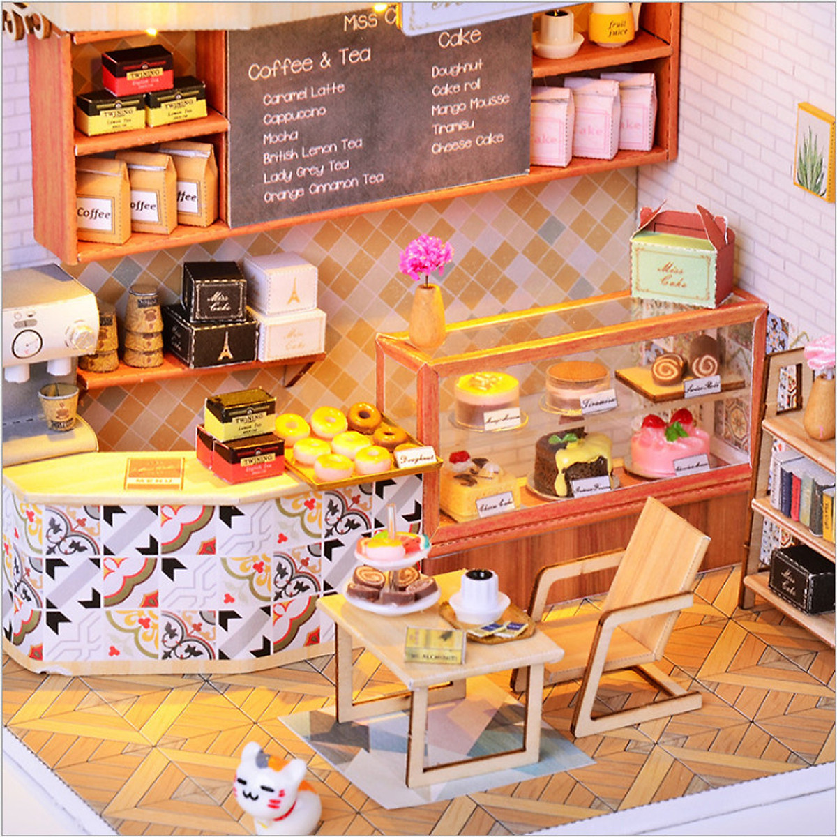 Làm cửa hàng bánh bao ngọt Dango Nhật Bản từ mô hình DIY 