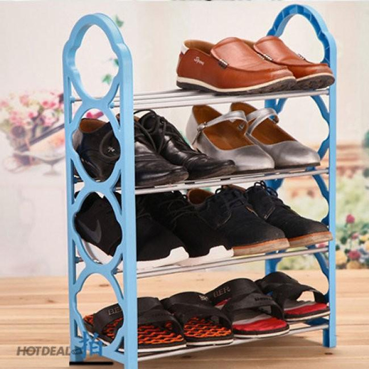 Giá để giày dép 4 tầng nhiều màu chắc chắn