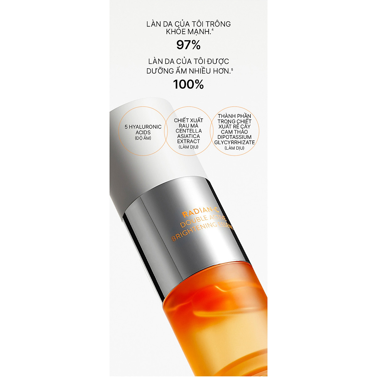 Tinh Chất Phục Hồi và Dưỡng Sáng Da Chuyên Sâu Laneige Radian-C Double Active Brightening Essence 30G