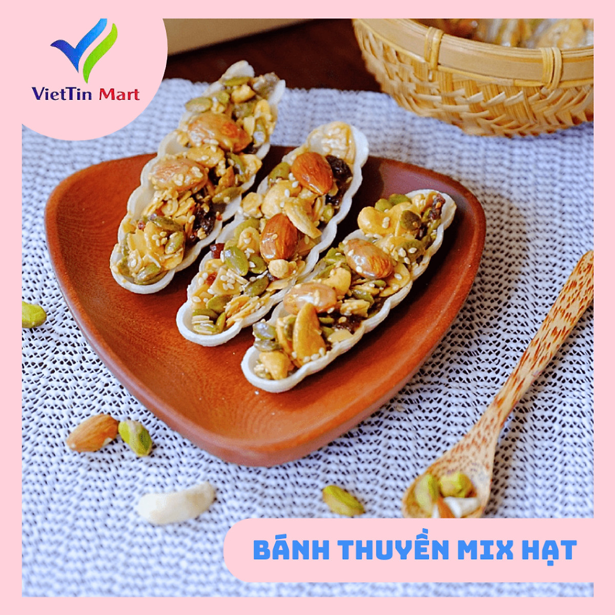 Bánh Thuyền Mix Hạt Dinh Dưỡng VIETTIN MART