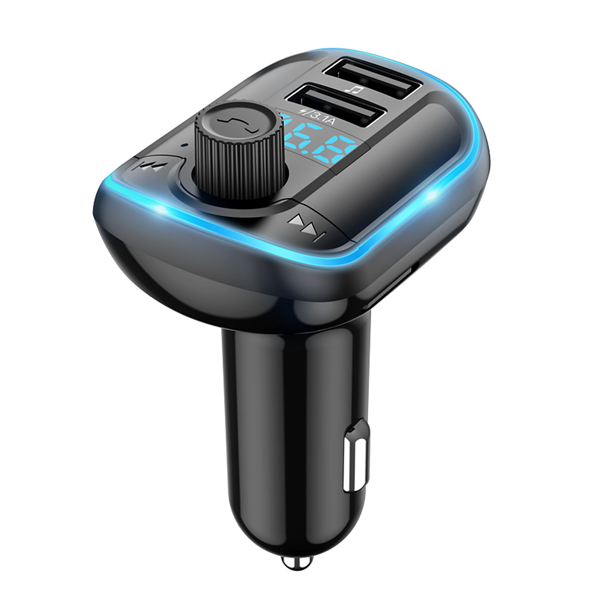 Mua Dual USB Charger BT  Car FM Transmitter MP3 Music Player TF Card/U  Disk with LED Screen Wireless Radio Transmitter