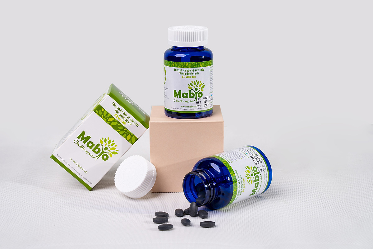 Combo 4 Hộp Viên uống lợi sữa Mabio, Tăng số lượng, chất lượng sữa mẹ, phục hồi sức khỏe sau sinh