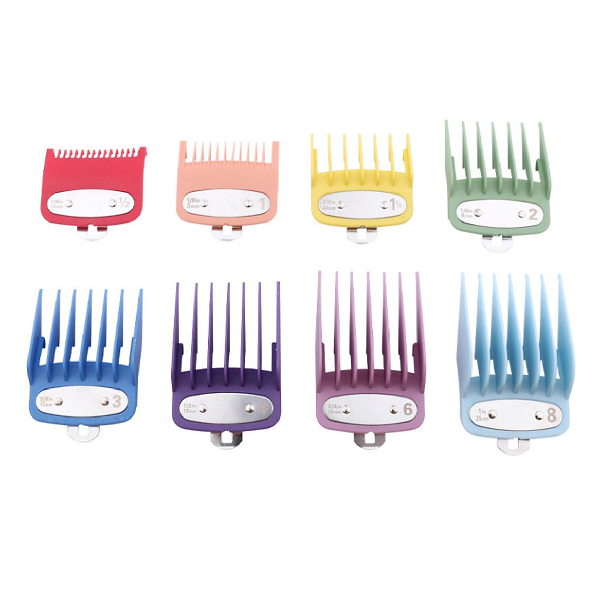 Mua 8PCS Hair Clipper Guide Combs Hair Clipper Guards Cutting Guides Limit Combs Attachments Hair Salon Tool Set Mua 8PCS Hair Clipper Guide Combs Hair Clipper Guards Cutting Guides Limit Combs Attachments Hair Salon Tool Set