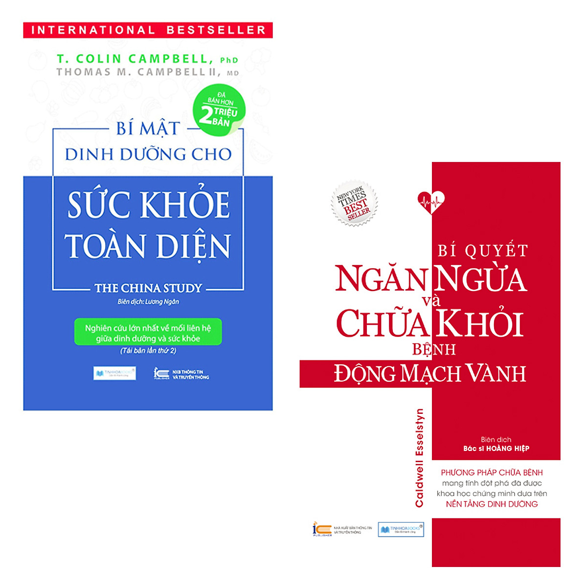 Combo 2 Cuốn Sách Y Học: Bí Mật Dinh Dưỡng Cho Sức Khỏe Toàn Diện, Bí Quyết Ngăn Ngừa Và Chữa Khỏi Bệnh Động Mạch Vành