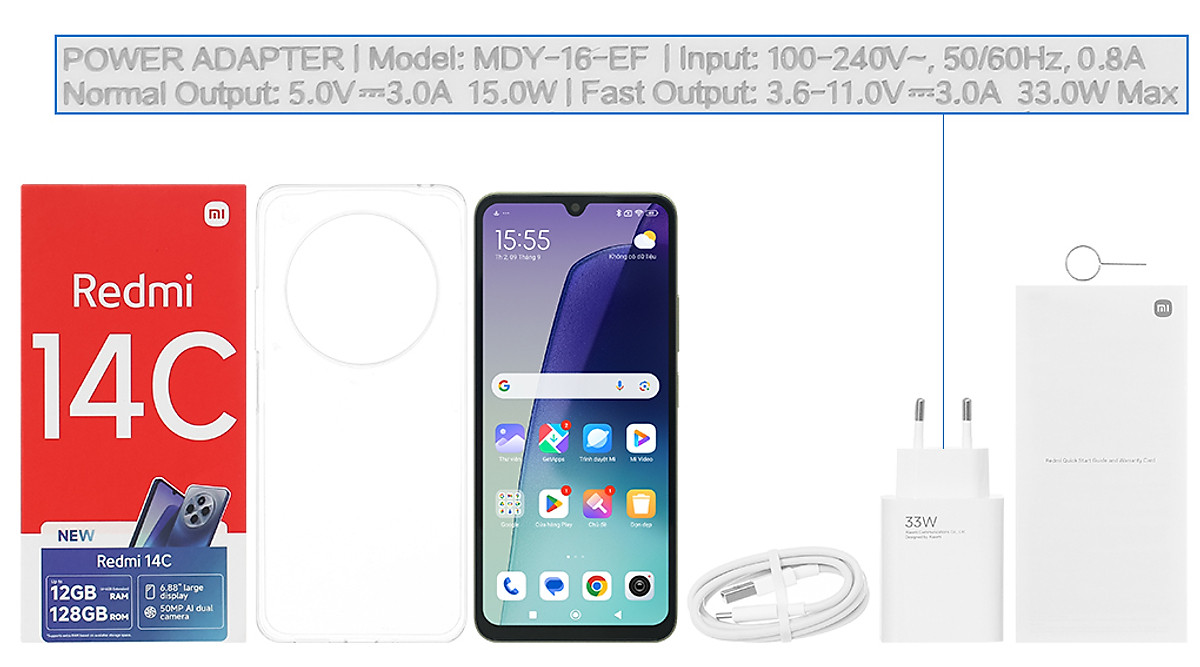 Điện thoại Xiaomi Redmi 14C - Hàng chính hãng