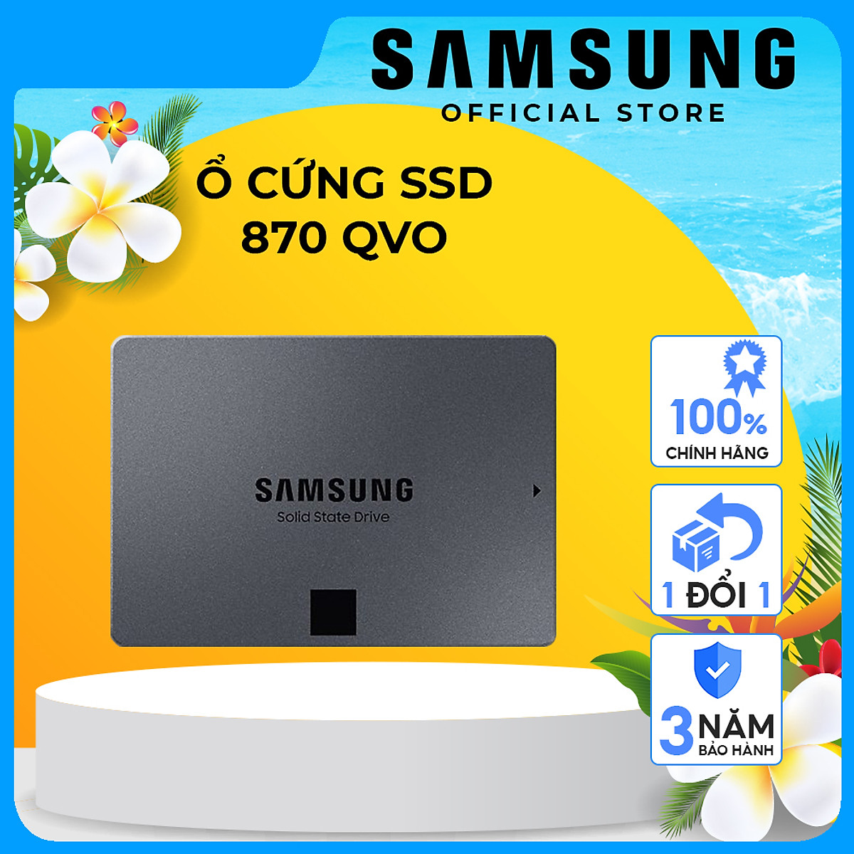 Ổ cứng gắn trong SSD Samsung 870 QVO 1TB | 2TB 2.5 inch SATA 3 - Hàng chính hãng