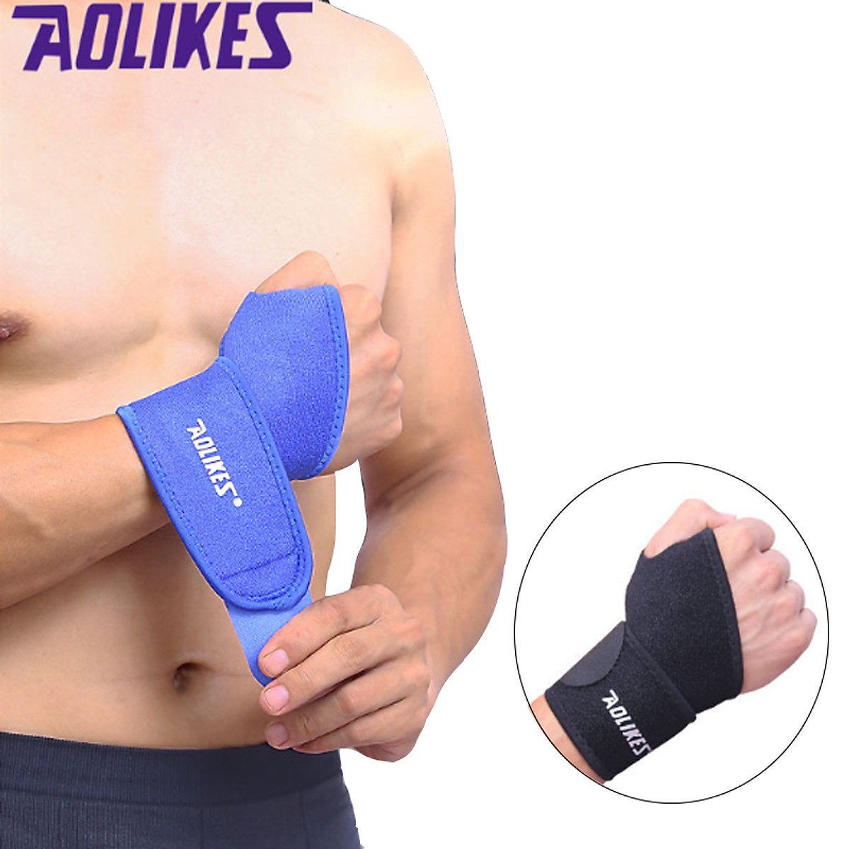 Băng quấn cổ tay tập gym cao cấp AOLIKES HW-7937 Sportslink